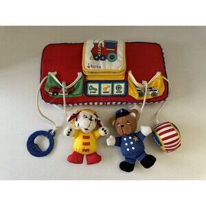 Vintage 1990s Play To Learn Kids 2 Soft Car Seat Toy